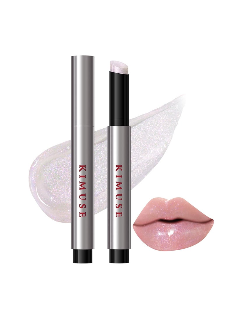 KIMUSE Lip Plumper Hydrating Korean Lip Gloss Click Tinted Lip Balm Solid Lipstick for Plumps  Moisturizes Longwearing Allinone Lip Plumping Gloss Balm