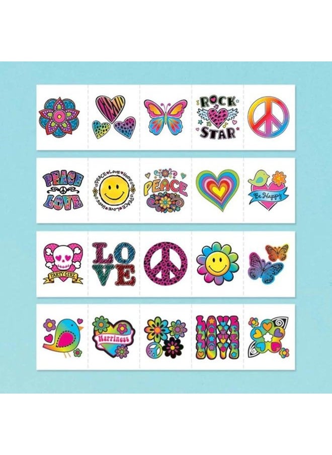 Multicolor Tween Tattoo Mega Value Pack Favors - 12.125