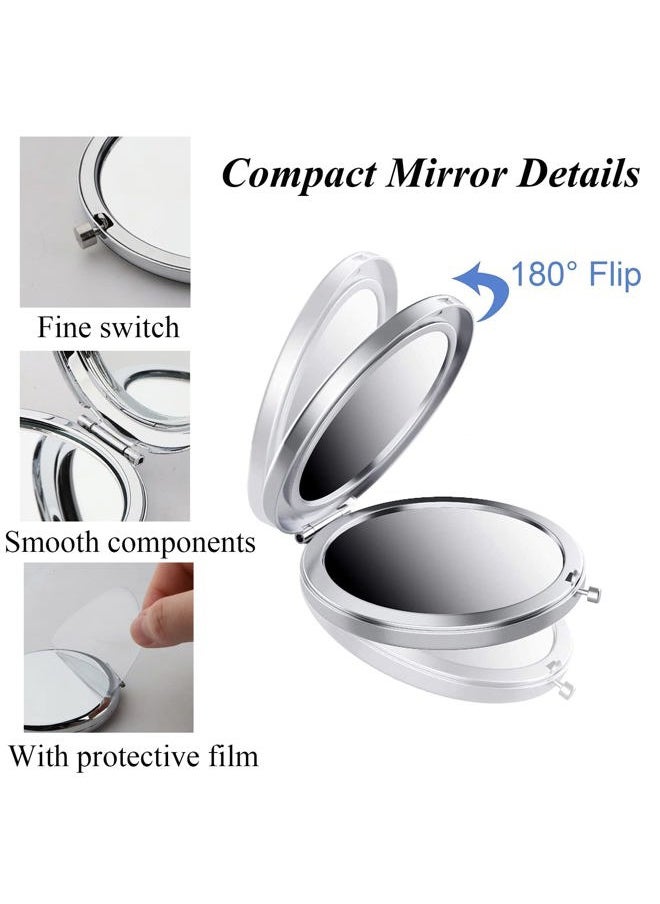 Friendship Compact Mirror Friend Inspirational Gift Long Distance Relationship Pocket Mirror for Soul Sister Bestie (Anyone Show up CM)