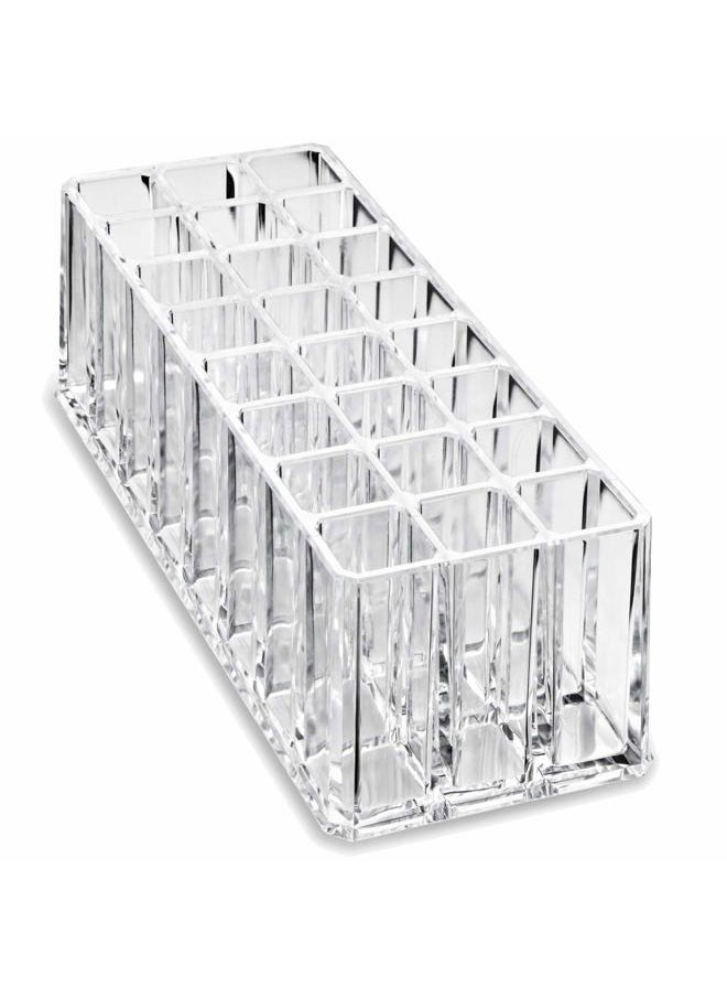 byAlegory Acrylic Lipstick & Acrylic Lip Gloss Organizer 48 Space Beauty Cosmetic Storage - Clear