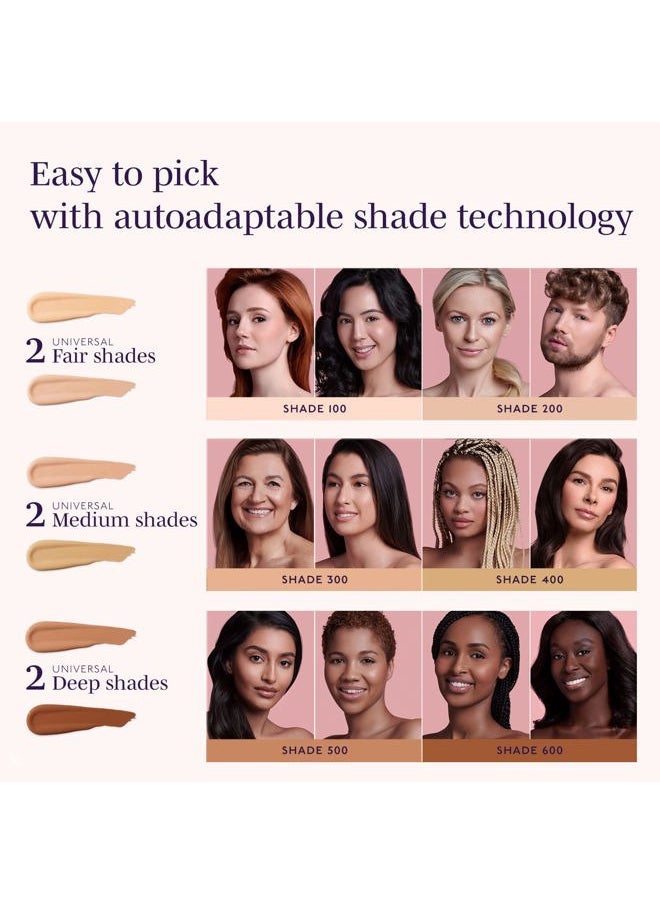 Hyaluronic Hydra-Concealer, Buildable Coverage Cream Concealer, Brightens & Protects, Vegan Formula, 300 Medium Fair, 0.22 oz