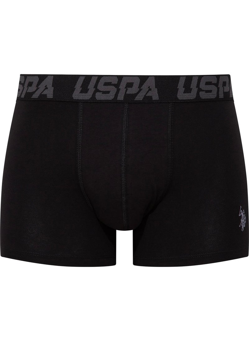 BASE. Polo Assn. - Men's Black - Anthracite - Printed 3-Piece Boxer