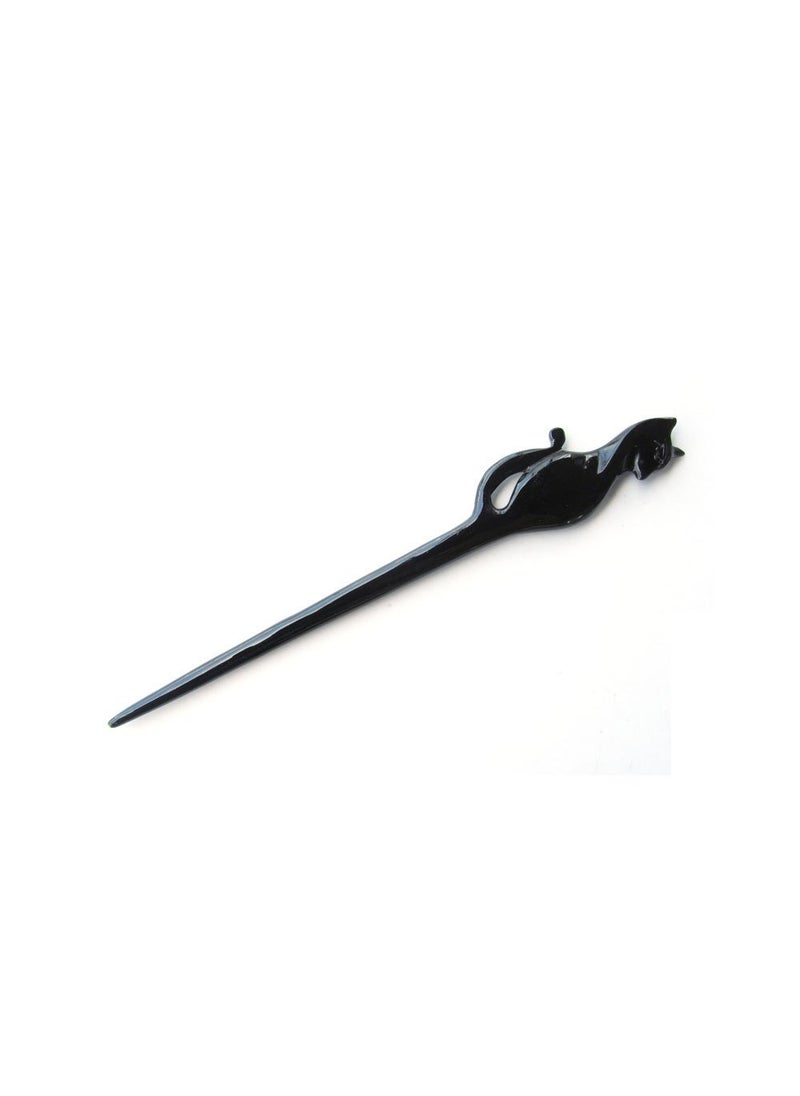 Marycrafts Black Buffalo Horn Hair Stick, Hair Accessories, Hair sticks for women Handmade 7.2