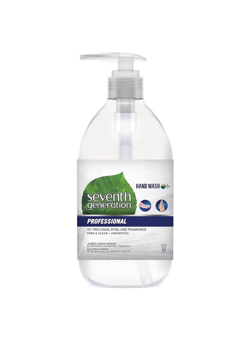 Seventh Generation 44729 Free  Clean Professional Hand Soap Unscented 12 oz