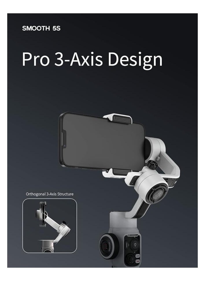 Zhiyun Smooth 5S AI 3-Axis Smartphone Gimbal (Smooth 5S AI Standard)