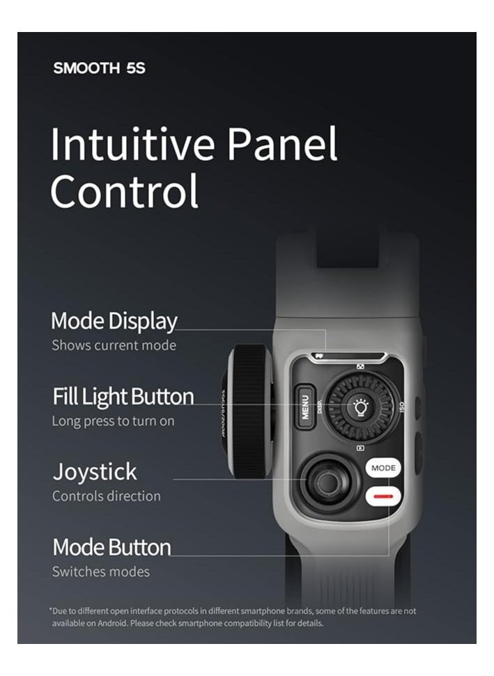 Zhiyun Smooth 5S AI 3-Axis Smartphone Gimbal (Smooth 5S AI Standard)