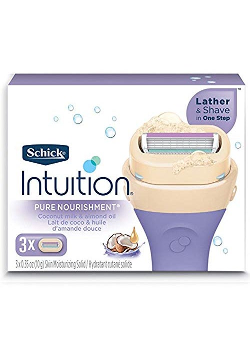 Schick Intuition Pure Nourishment Coconut Razor Refill 3 Cartridges