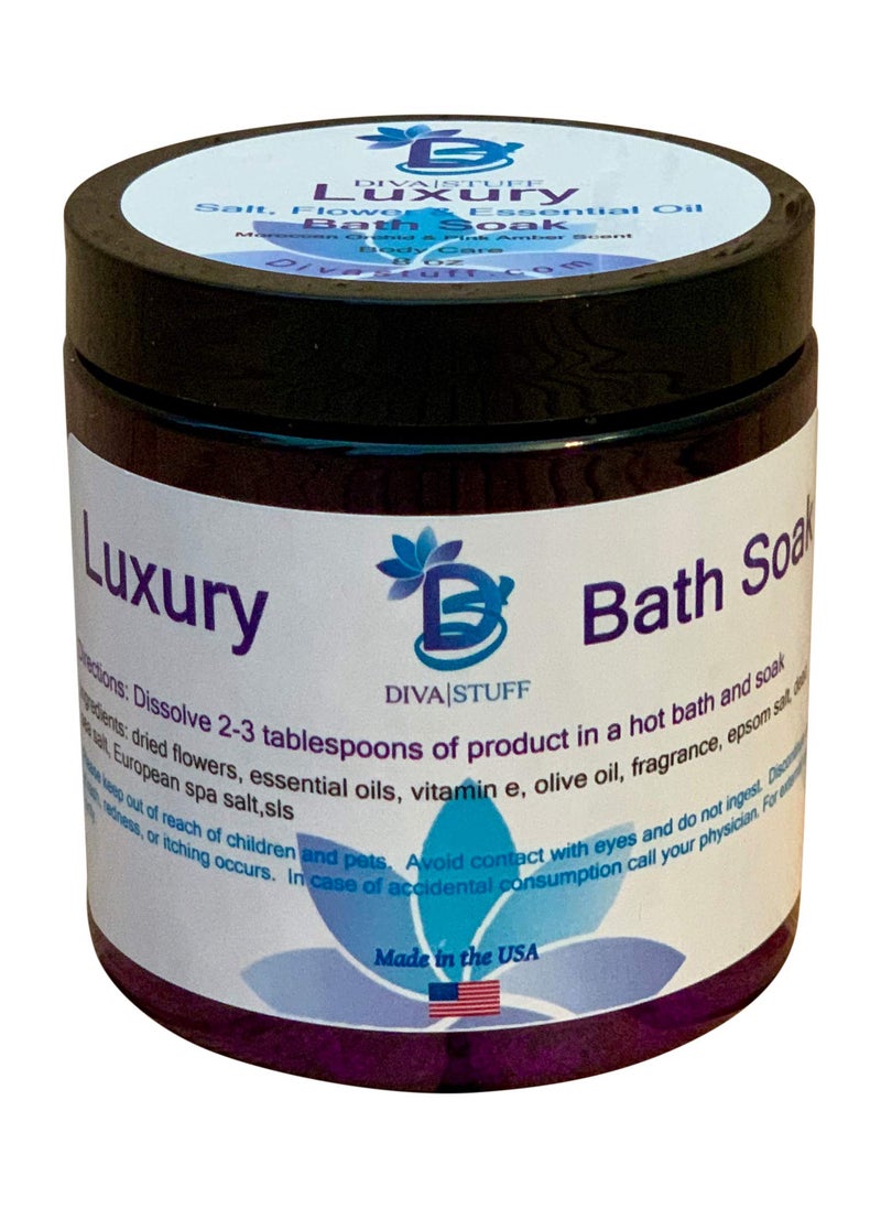 Luxury Bath Tea Soak With Epsom Salts, Dried Flowers and Essential Oils