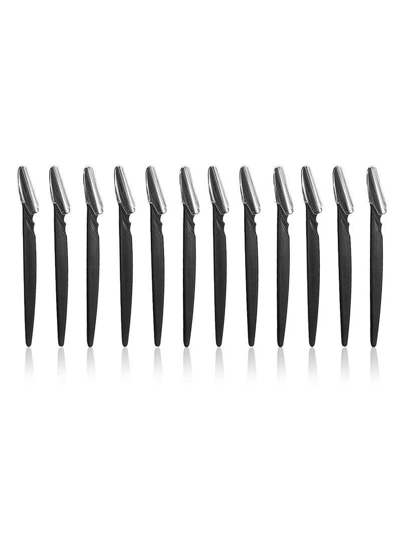 Glamlily Mens Touch Up Razors for Mustache Beard Black 58 Inches 12 Pack