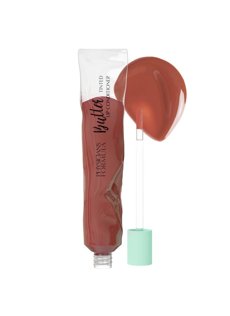 Physicians Formula Butter Lip Easy Smooth Application Enriched with Amazonian Butter Tinted  HighShine Glossy Finish  Beach Bronze