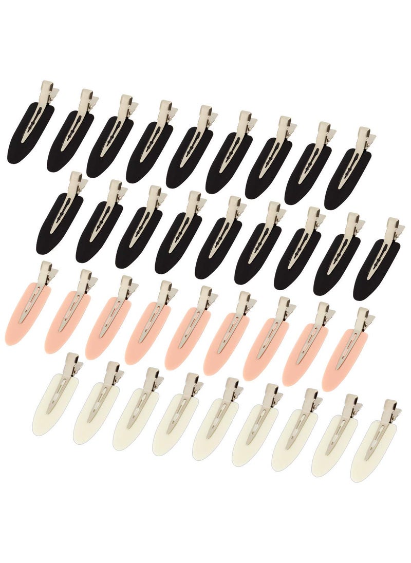 36Pcs No Bend No Crease Hair Clips- Styling Duck Bill Clips Alligator Hair Barrettes for Styling Sectioning Small Gifts for Women Girl Salon Hairstyle Hairdressing Bangs Waves Makeup