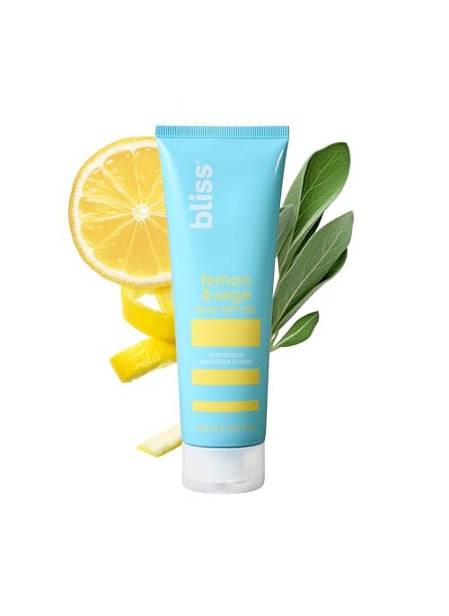Bliss Lemon and Sage Body Butter - Maximum Moisture Cream - 6.7 Fl Oz Lotion for Dry Skin - Long-Lasting Moisturizer for Women & Men - Vegan and Cruelty-Free