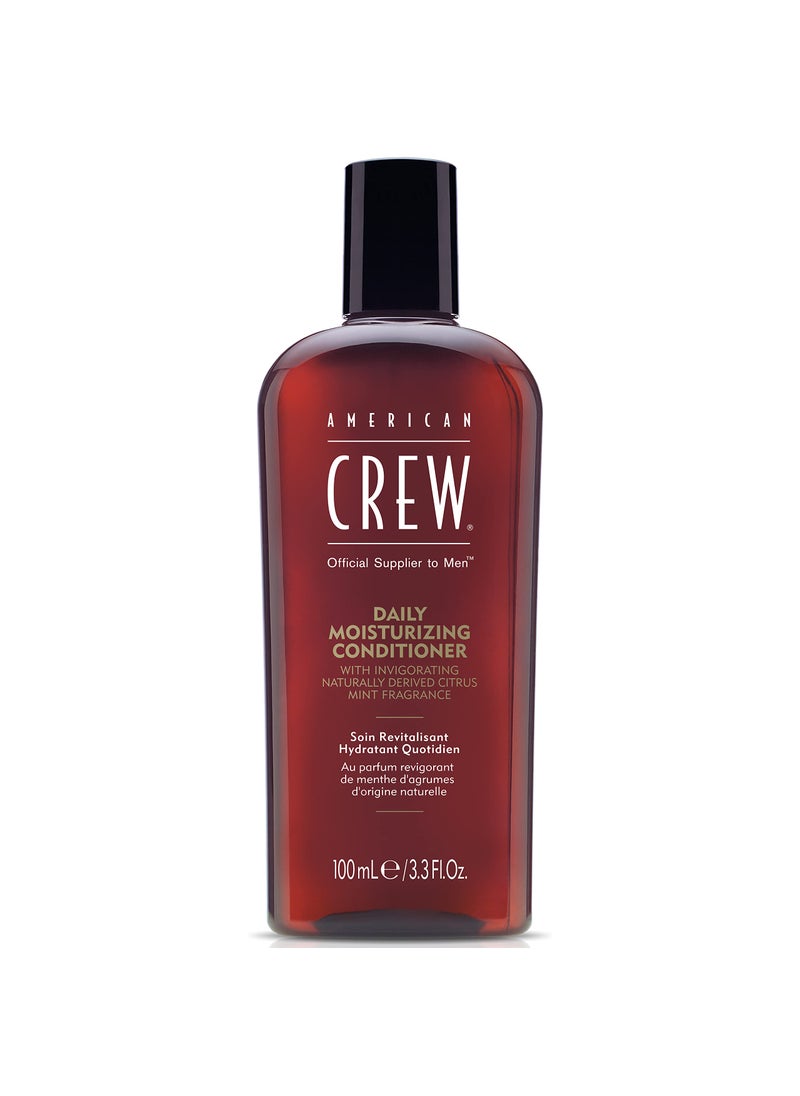 American Crew Conditioner for Men, Daily Moisturizer, Naturally Derived, Vegan Formula, Citrus Mint Fragrance, 3.3 Fl Oz