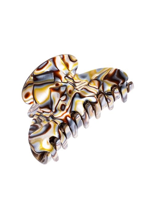 France Luxe Couture Jaw Hair Clip - Onyx - French Medium Hair Clips - Claw Clip for Thick Hair - Cellulose Acetate Claw Clips