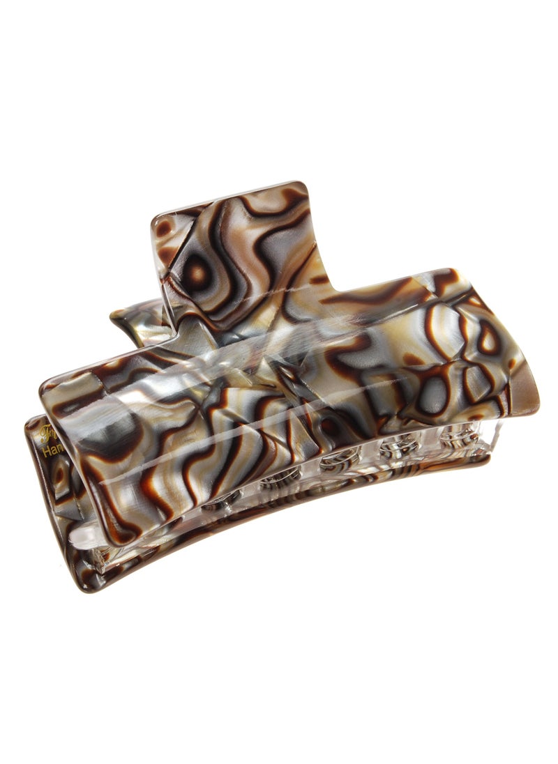 France Luxe Large Solid Rectangle Jaw - Onyx