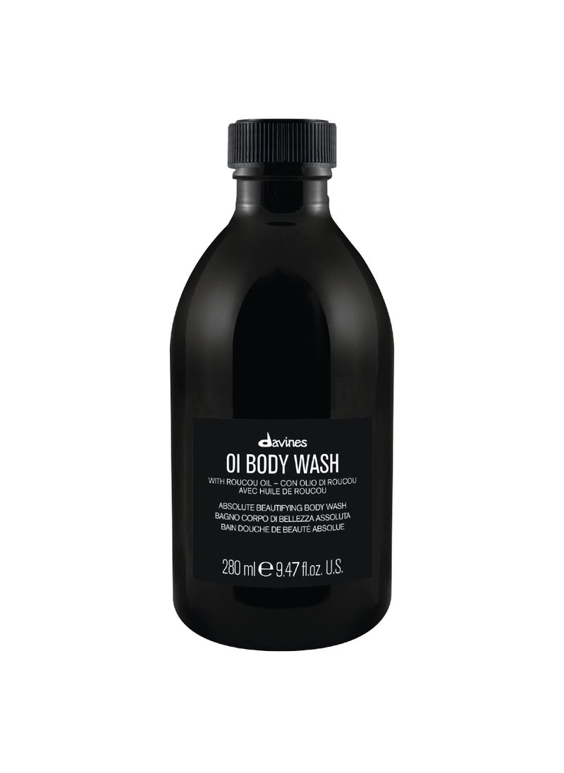 Davines OI Body Wash, Hydrate and Gently Cleanse, With Roucou Oil, 9.47 Fl Oz