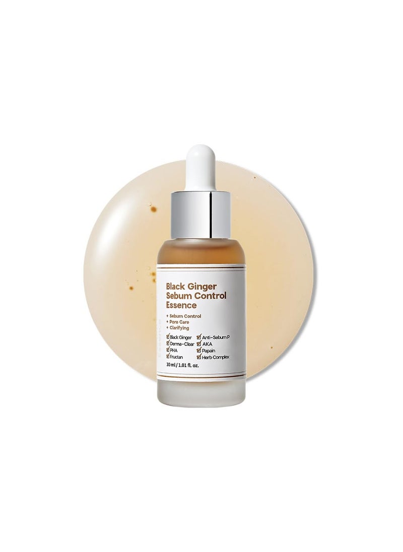 SUNGBOON EDITOR Black Ginger Sebum Control Essence | reduce sebum, acne-prone care, minimize pore, clear acne blemishes, skin hydration | Korean skincare