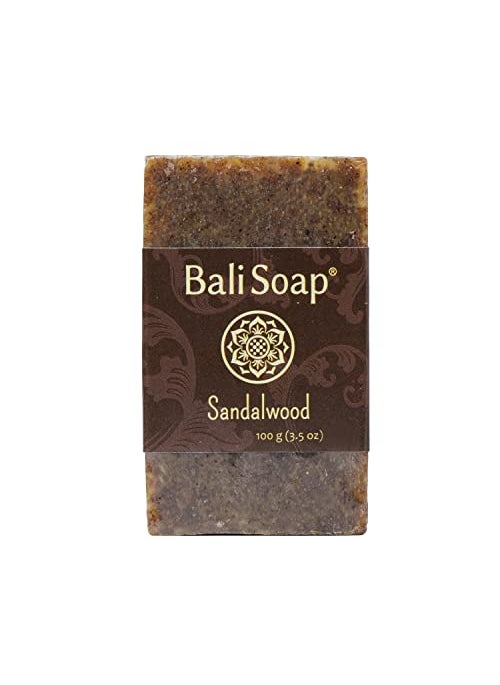 Bali Soap - Sandalwood Natural Soap - Bar Soap for Men & Women - Bath, Body and Face Soap - Vegan, Handmade, Exfoliating Soap - 3 Pack, 3.5 Oz each
