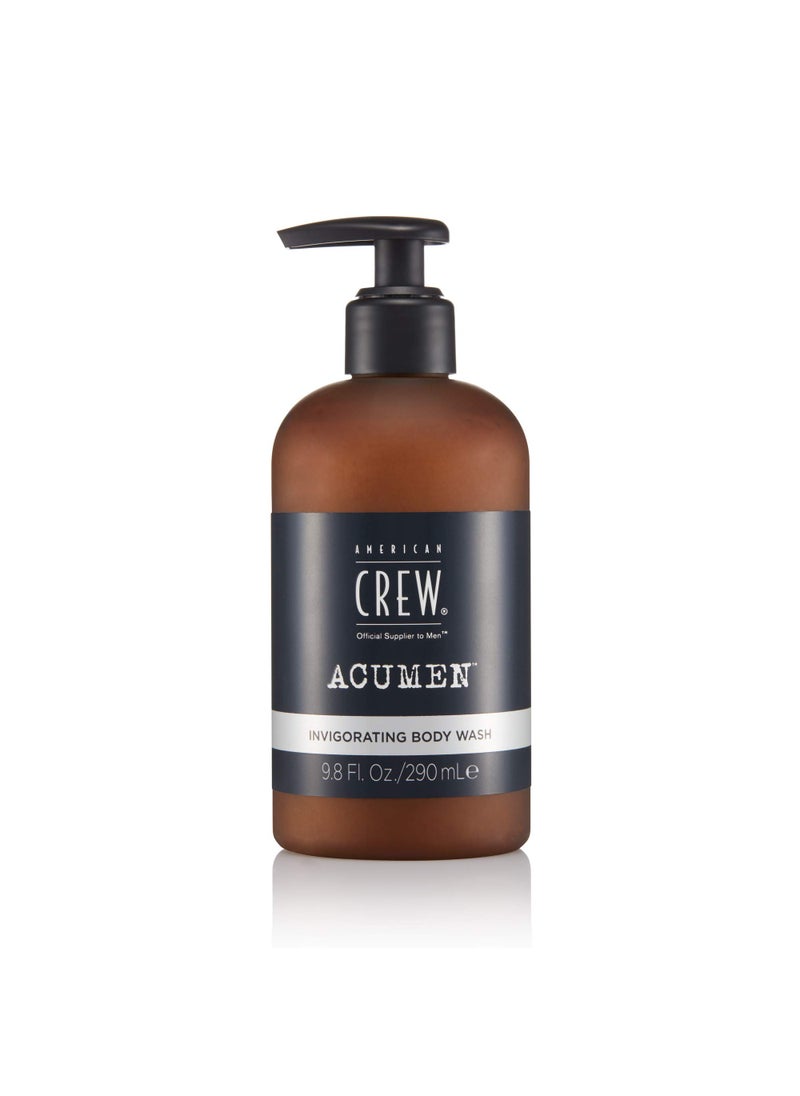 American Crew Men's Body Wash, Acumen with Cranberry Extract, Gently Cleanses Skin, 9.8 Fl Oz