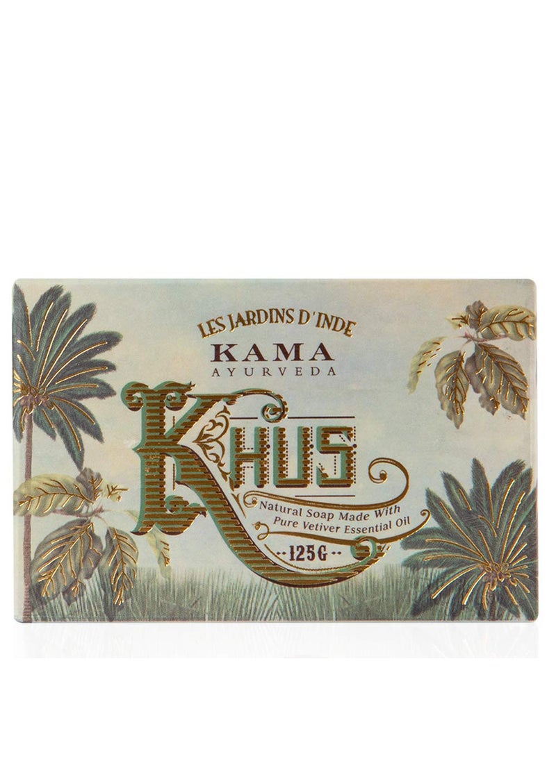 Kama Ayurveda Organic Khus Soap 100% Organic and Cold Pressed, 125g