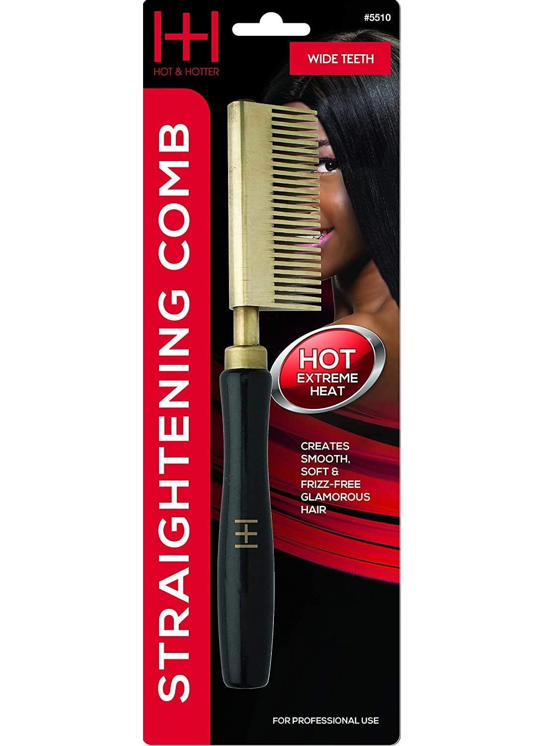 Annie Straightening Comb, Wide Teeth