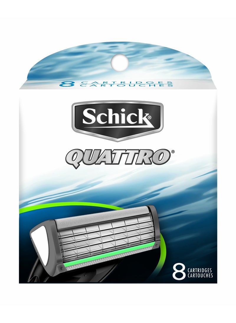 Schick Quattro Refill Cartridges , 8 Cartridges