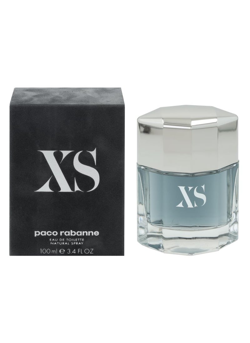 Paco Rabanne Xs Eau De Toilette for Men 3.4 Oz/ 100 Ml - Spray - New Packaging, 3.4 Fl Oz