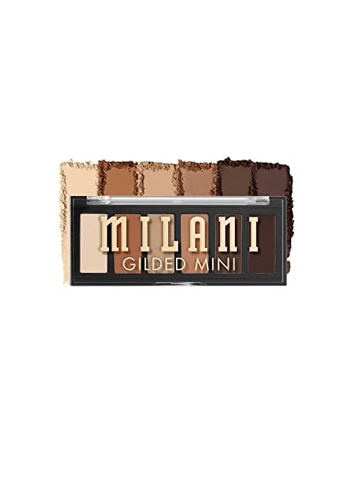 Milani Gilded Mini Eyeshadow Palette with 6 Matte & Shimmer Hues - Whiskey Business