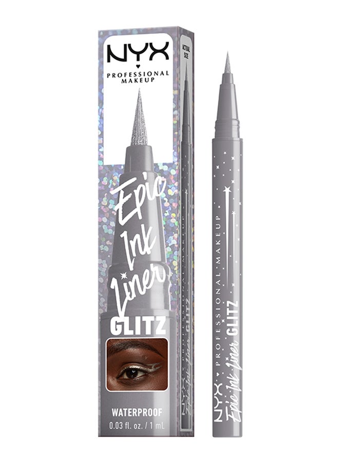 Epic Ink Glitz Metallic Liquid Eyeliner 24HR wear Waterproof Flake-proof Flashy Flare