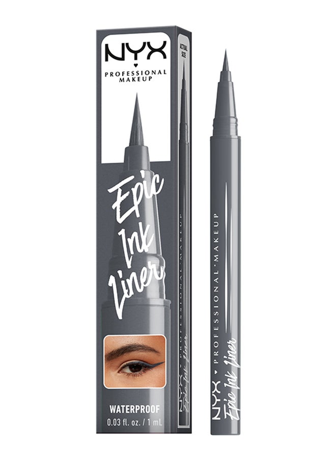 Epic Ink Liner Waterproof Liquid Eyeliner - Stone Washed Vegan Formula Intense Pigment