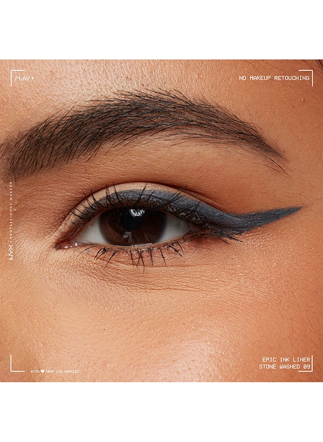 Epic Ink Liner Waterproof Liquid Eyeliner - Stone Washed Vegan Formula Intense Pigment