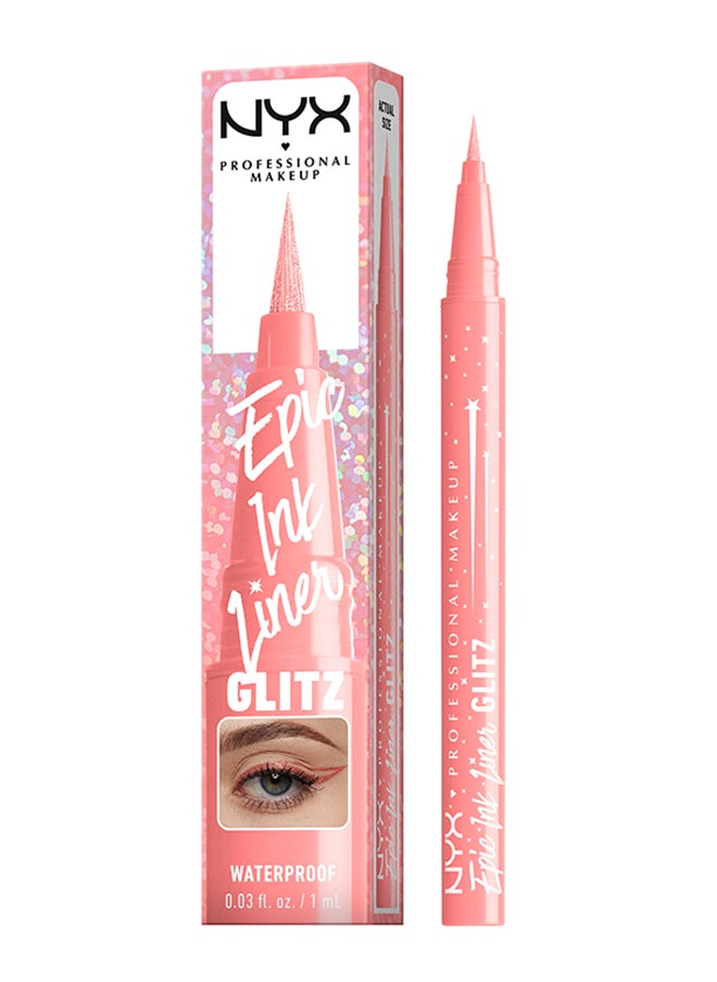 Epic Ink Glitz Metallic Liquid Eyeliner 24HR wear Waterproof Flake-proof Bootcut Bling