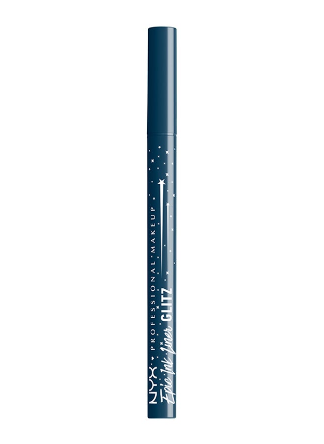 Epic Ink Glitz Metallic Liquid Eyeliner 24HR wear Waterproof Flake-proof Denim Dazzle