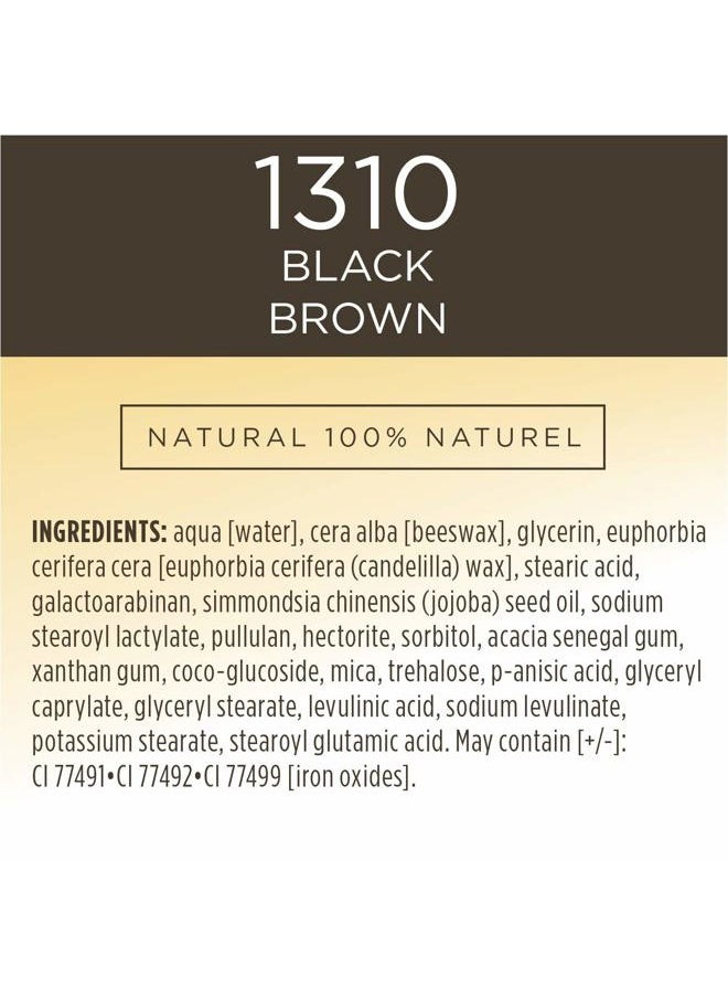 100% Natural Nourishing Mascara, Black Brown - 0.4 Ounce (Pack of 2)