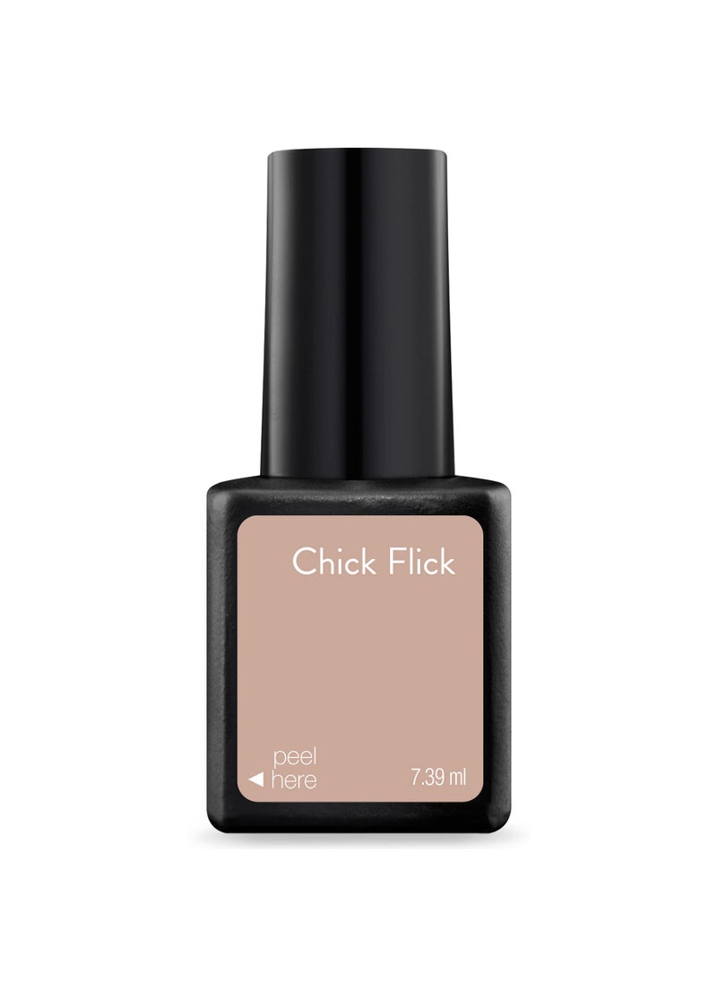Sensationail Gel Nail Polish - At Home Gel Quick-Cure Polish - Glossy, Long-Lasting, No Dry Time - Lasts Up to 2 Weeks - Chick Flick - 10 mL/0.33 fl oz