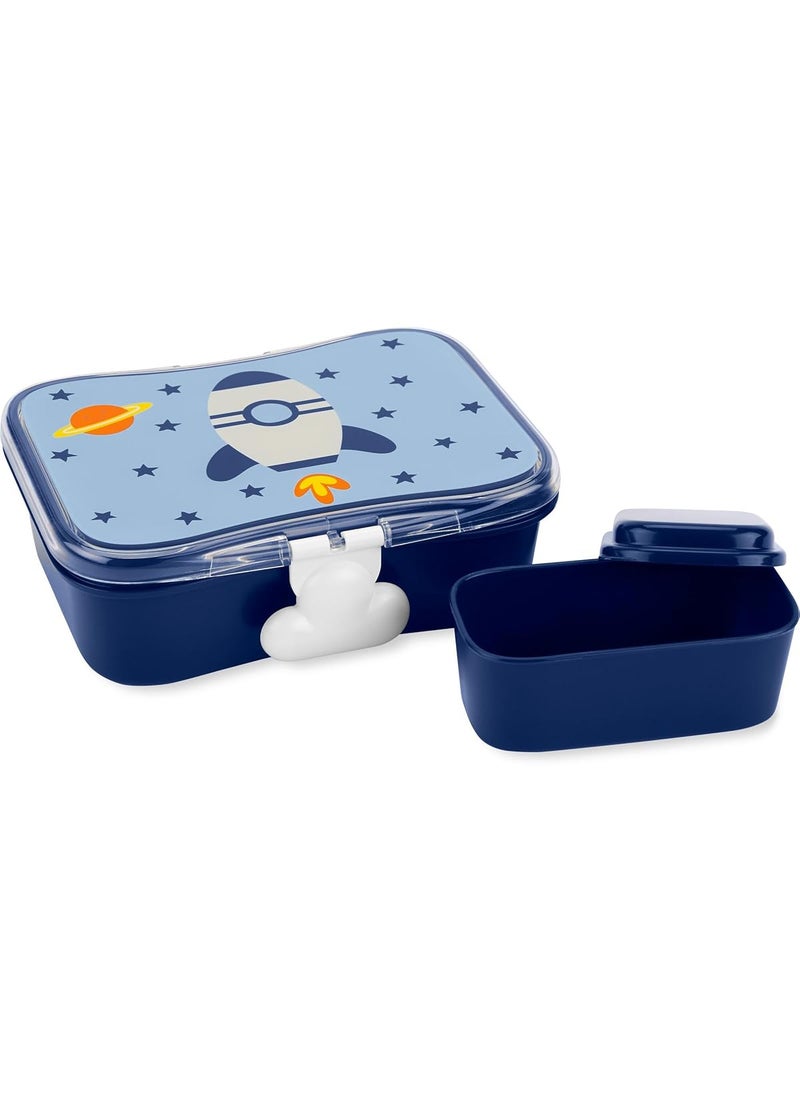 Skip Hop Spark Style Lunch Kit - Rocket (Plastic, Blue)