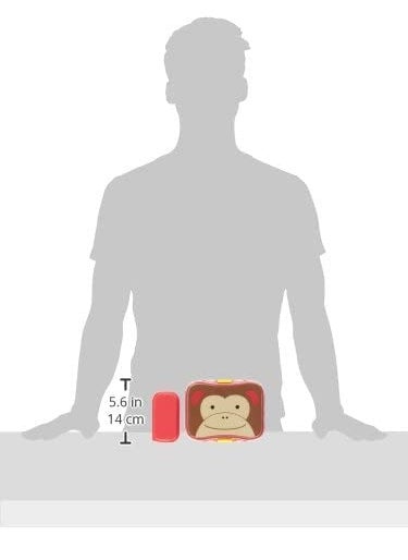 Skip Hop Zoo Lunch Kit Monkey (3 Years to 6 Years), Red, (SH9J648110)