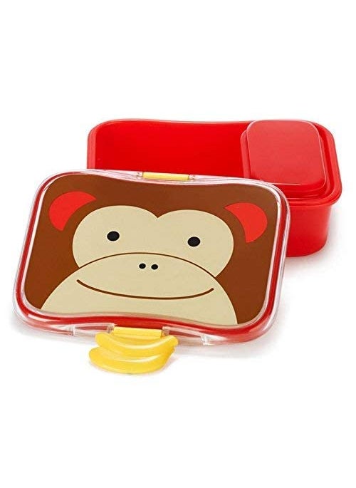 Skip Hop Zoo Lunch Kit Monkey (3 Years to 6 Years), Red, (SH9J648110)