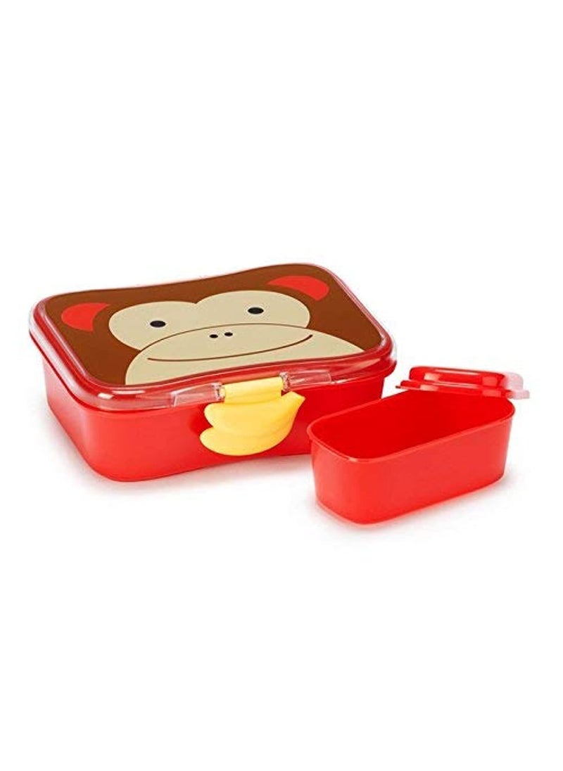 Skip Hop Zoo Lunch Kit Monkey (3 Years to 6 Years), Red, (SH9J648110)