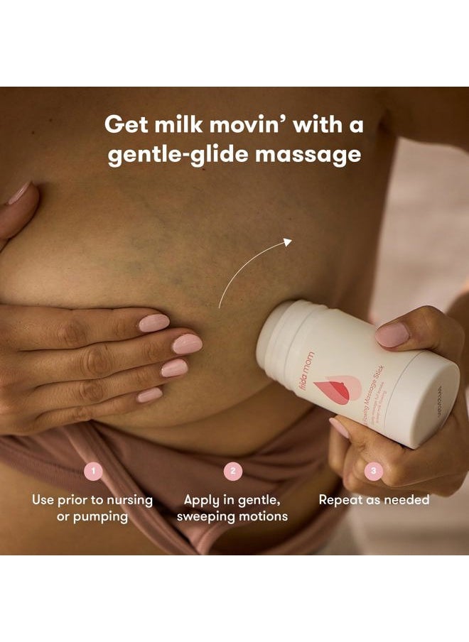 Milk Flowing Massage Stick for Breastfeeding and Nursing Moms, Easter Basket Stuffer, Infused with Chamomile + Aloe to Hydrate and Soothe