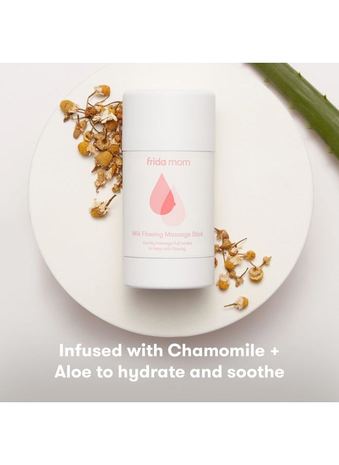 Milk Flowing Massage Stick for Breastfeeding and Nursing Moms, Easter Basket Stuffer, Infused with Chamomile + Aloe to Hydrate and Soothe