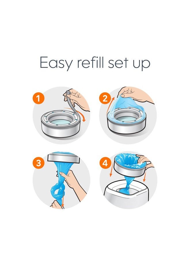 Bags Refills 270 Count (Pack of 3) Clean Laundry Scent | Diaper Pail Refills with Max Odor Lock | Holds up to 810 Newborn Diapers