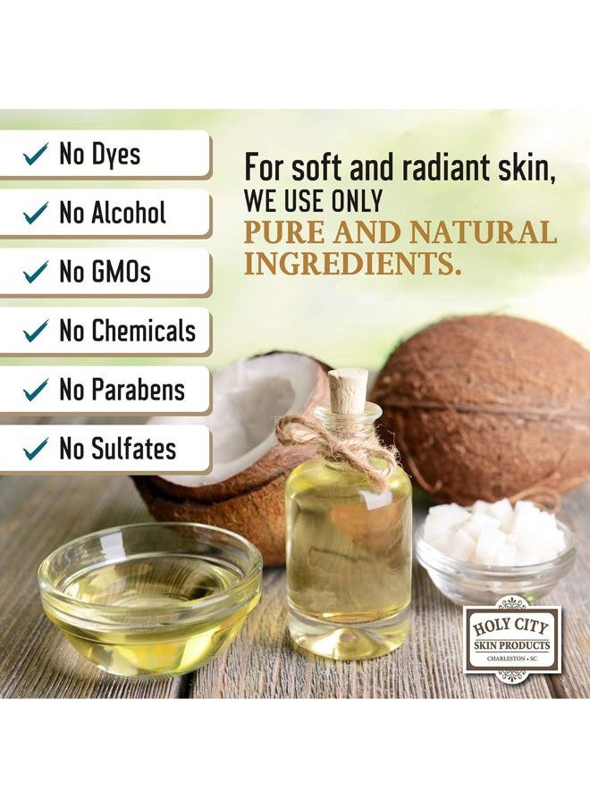 Exfoliating Body Scrub - Pure Dead Sea Salt Scrub for Hands and Body, 16 fl oz Hydrating Moisturizing Skin Care for Body Acne, Eczema, Wrinkles (Ginger Verbena)