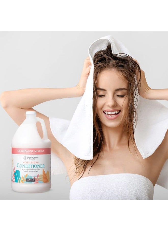 Botanicals Moisturizing Conditioner for Dry Hair, 100% Vegan & Cruelty-Free, Apple Pear Scent, 1 Gallon Refill (128 fl oz)