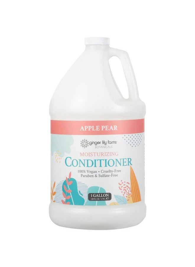 Botanicals Moisturizing Conditioner for Dry Hair, 100% Vegan & Cruelty-Free, Apple Pear Scent, 1 Gallon Refill (128 fl oz)