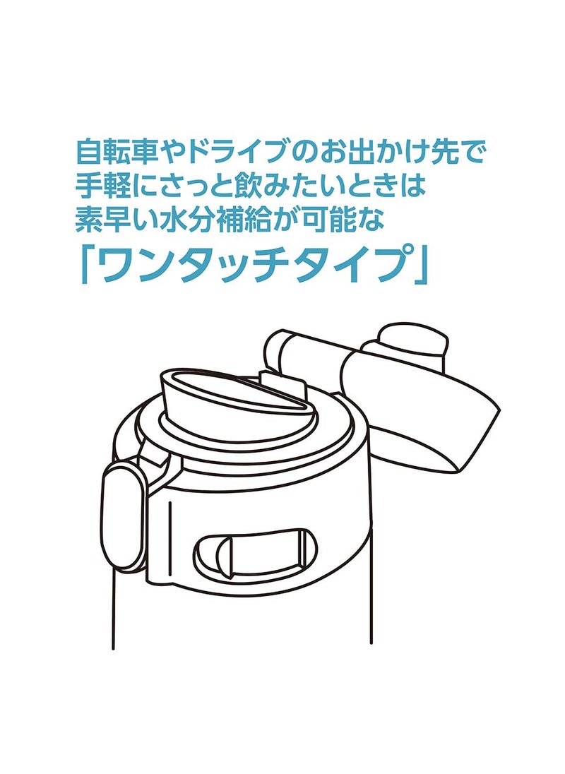 Zojirushi 480ml One Touch Flip-Open Bottle SM-TA48 (Black)