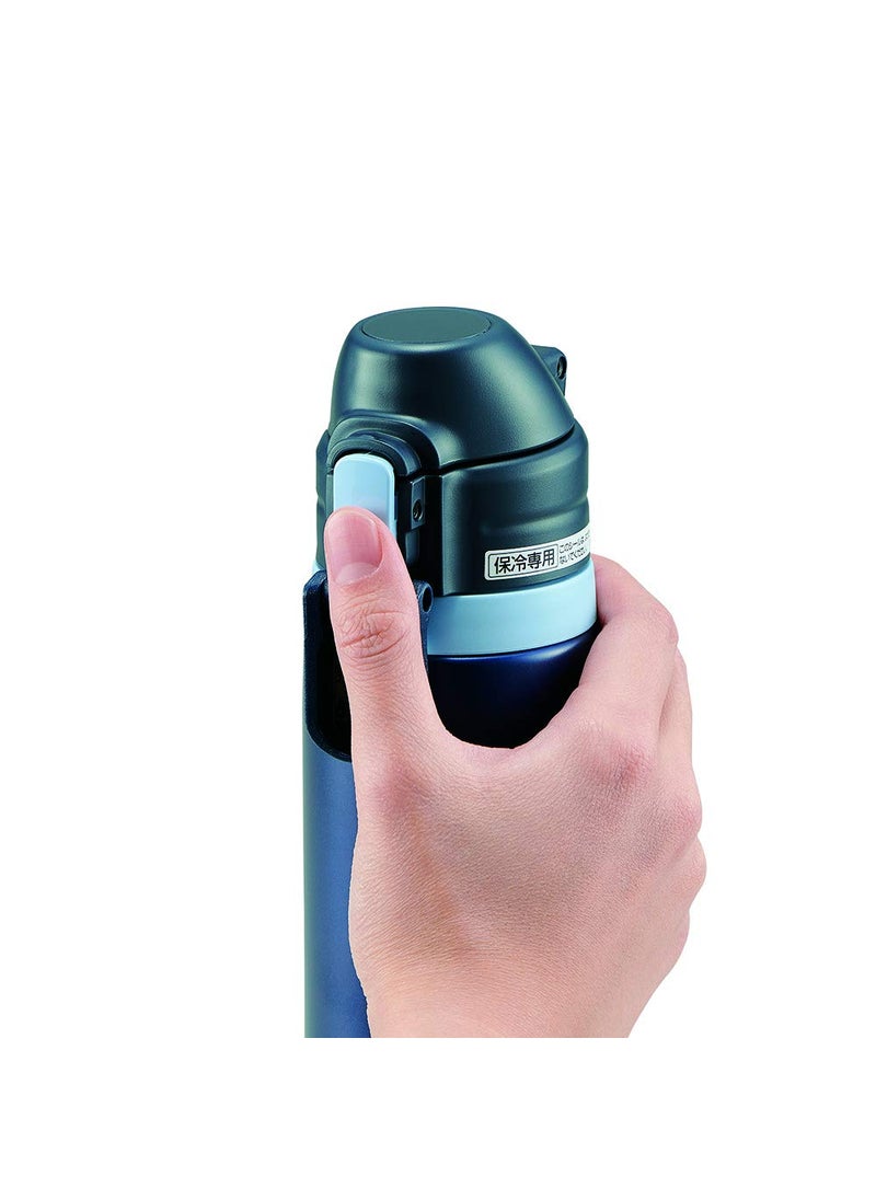 Zojirushi Direct Drinking Water Bottle, Sports Type, Stainless Steel, Straw Bottle, 0.52L, Navy