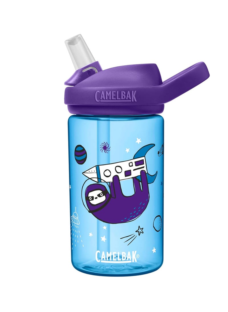 CamelBak eddy+ 14 oz Water Bottle with Tritan Renew with Straw Top, Sloths In Space