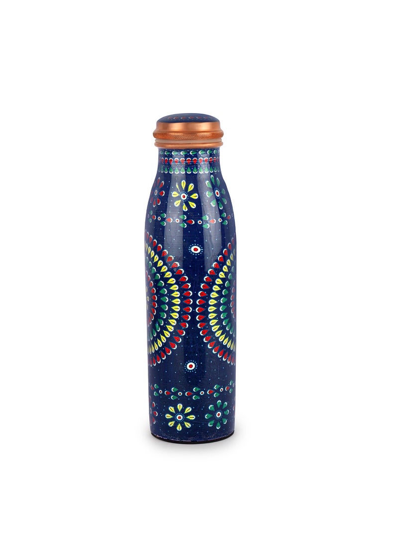 Cello Cop-Pura Good Earth Copper Water Bottle, 1000ml, 1pc, Mandala
