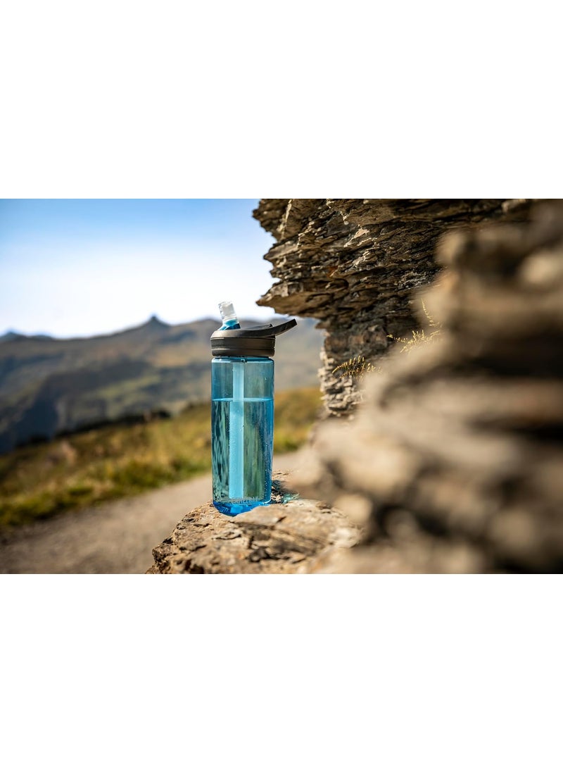 CamelBak Eddy+ Water Bottle with Tritan Renew – Straw Top 20oz, Purple Sky